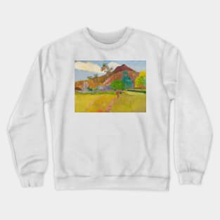 Tahitian Landscape by Paul Gauguin Crewneck Sweatshirt